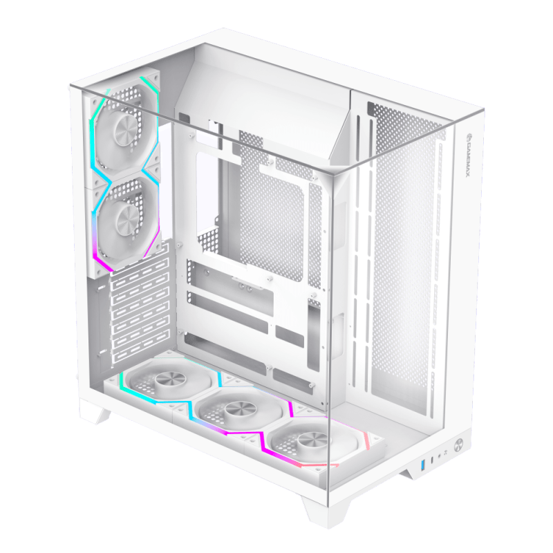CASE ATX INFINITY PRO WT, 1xUSB 3.0, USB TYPE C, CHASIS VIDRIO TEMPLADO SUPERIOR, LATERAL Y FRONTAL. Medidas: 418 x 272 x 454mm, 1x3.5HDD, 3x3.5SDD interno, Color: Blanco INFINITY-PRO-WT - SMART BUSINESS