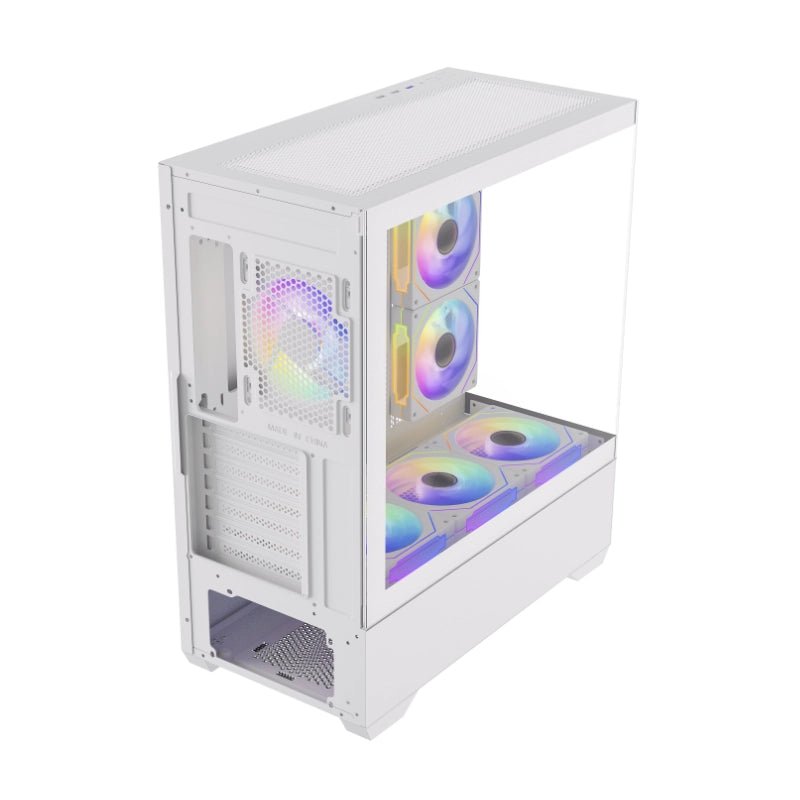 CASE ATX JUPITER K04, Case sin Fuente, 2xUSB 2.0, 1xUSB 3.0, 6X12CM LED ARGB COOLER, VT lateral, Medidas: 420 x 215 x 490 mm, 2x3.5HDD, 3x2.5SDD interno JUPITER-K04 - SMART BUSINESS