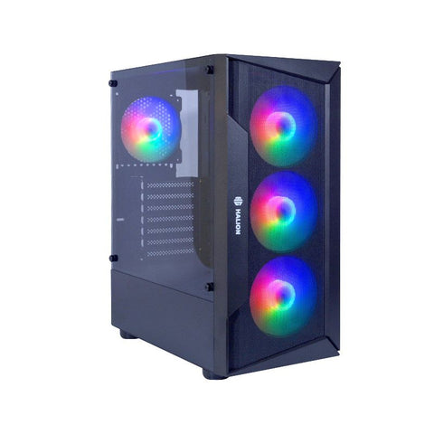 CASE ATX MARTE CR28, FUENTE 500W, 2xUSB 2.0, 1xUSB 3.0, Audio HD, 4x12CM LED RAINBOW COOLER, VT lateral, Medidas: 365 x 200 x 455mm, 2x3.5HDD, 2x2.5SDD interno MARTE-CR28 - SMART BUSINESS