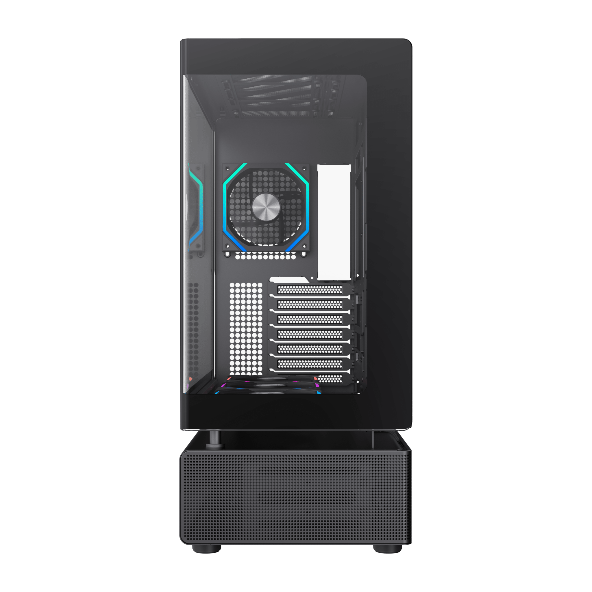 CASE ATX N80 BK NEGRO, Case sin Fuente, 1xUSB 3.0, USB TYPE C, CHASIS VIDRIO TEMPLADO LATERAL Y FRONTAL, Medidas: 439 x 240.50 x 530mm, 2x3.5HDD, 2x3.5SDD interno, Color: Negro. N80-BK - SMART BUSINESS