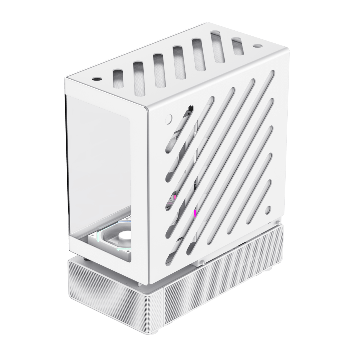 CASE ATX N80 WT (Blanco), Sin Fuente, 1xUSB 3.0, USB TYPE C, Vidrio Templado (Lateral y Frontal), Medidas: 439x240.50x530mm, 2x3.5HDD, 2x3.5SDD interno. N80-WT - SMART BUSINESS