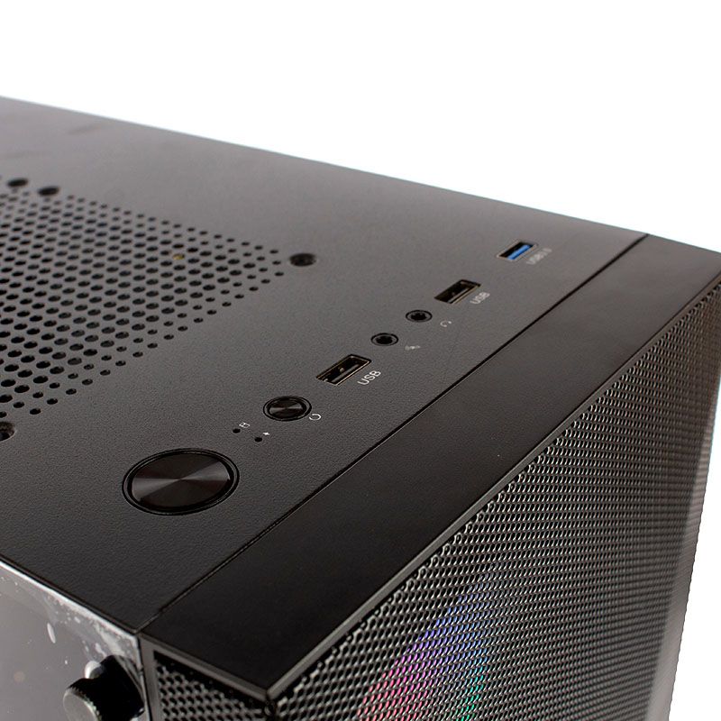 CASE ATX POLARIS CR13, FUENTE 500W, 2XUSB 2.0, 1XUSB 3.0, AUDIO HD, 4X12CM LED RAINBOW COOLER, VT LATERAL, MALLA FRONTAL, MEDIDAS: 360 X 200 X 455MM, 2X3.5HDD, 2X2.5SDD INTERNO POLARIS-CR13 - SMART BUSINESS