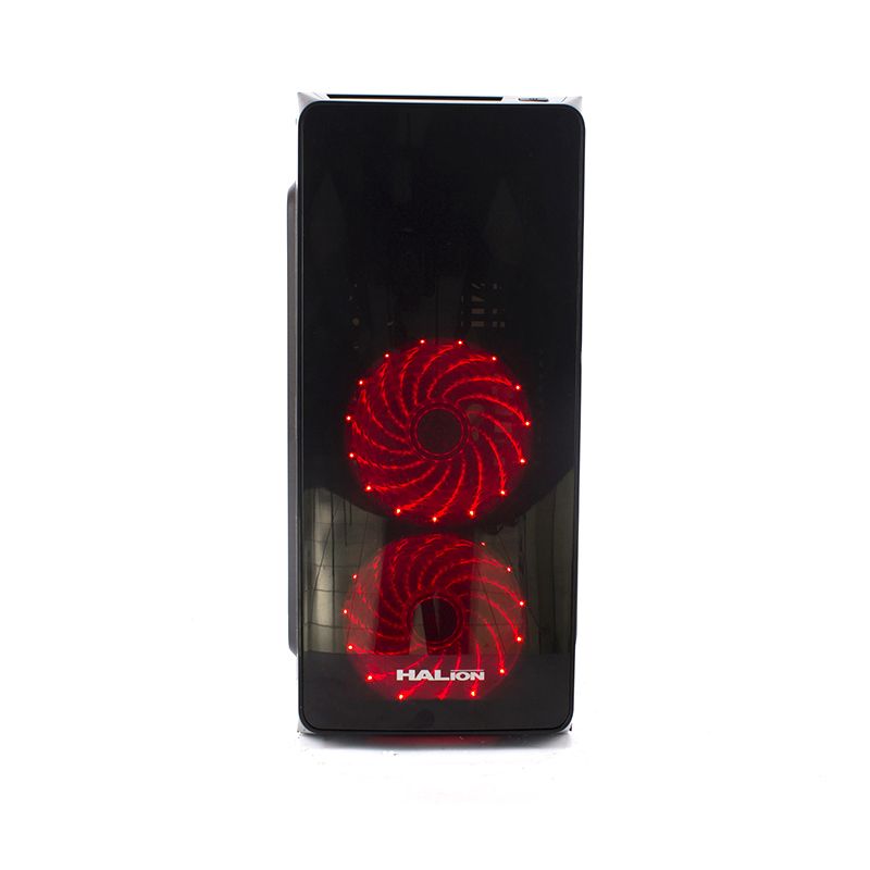 CASE ATX SCORPIO 5506, FUENTE 350W, 1xUSB 2.0, 1xUSB3.0, Audio HD, 2x12CM LED ROJO COOLER, lateral acrilico, Medidas: 360 x 190 x 410mm, 2x3.5HDD, 2x2.5SDD interno. SCORPIO-5506 - SMART BUSINESS