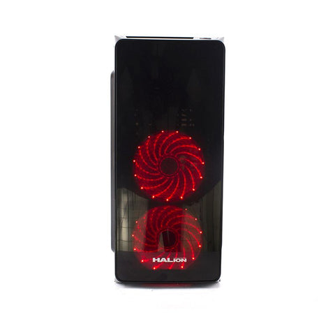 CASE ATX SCORPIO 5506, FUENTE 350W, 1xUSB 2.0, 1xUSB3.0, Audio HD, 2x12CM LED ROJO COOLER, lateral acrilico, Medidas: 360 x 190 x 410mm, 2x3.5HDD, 2x2.5SDD interno. SCORPIO-5506 - SMART BUSINESS