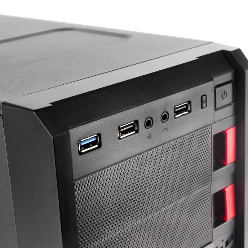 CASE ATX SCORPION 5906, FUENTE 400W, 1xUSB 2.0, 1x USB3.0, Audio HD, 1x12CM LED AZUL COOLER. Medidas: 405 x 178 x 415mm. 2x3.5HDD, 2x2.5SDD interno. SCORPION-5906 - SMART BUSINESS