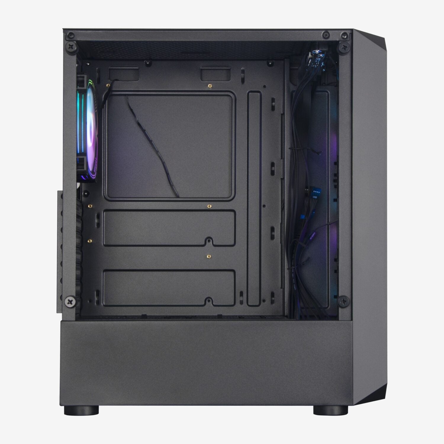 CASE ATX SPARTA 844, FUENTE 600W, 2XUSB 2.0, 1XUSB 3.0, AUDIO HD, MICRÓFONO HD, 4X12CM LED ARGB COOLER, VT LATERAL Y FRONTAL, MEDIDAS: 378 X 190 X 447MM, 1X3.5HDD, 1X2.5SDD INTERNO. SPARTA-844 - SMART BUSINESS