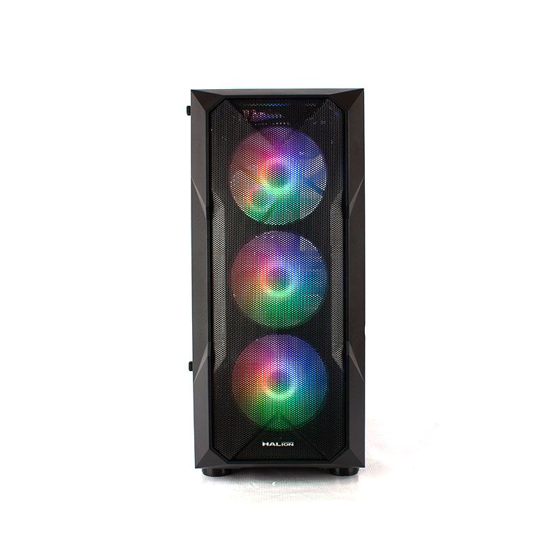 CASE ATX STUKA CR11, FUENTE 500W, 2XUSB 2.0, 1XUSB 3.0, AUDIO HD, 4X12CM LED RAINBOW COOLER, VT LATERAL, MALLA FRONTAL, MEDIDAS: 365 X 200 X 455MM, 2X3.5HDD, 2X2.5SDD INTERNO STUKA-CR11 - SMART BUSINESS