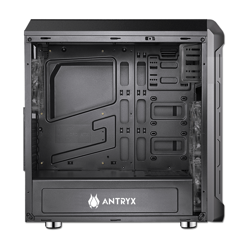 CASE C/FUENTE B600W ANTRYX RX VORTEX TG, FAN X3,  C/CINTA LED (AC - RX375TGK - 600CP) AC-RX375TGK-600CP - SMART BUSINESS