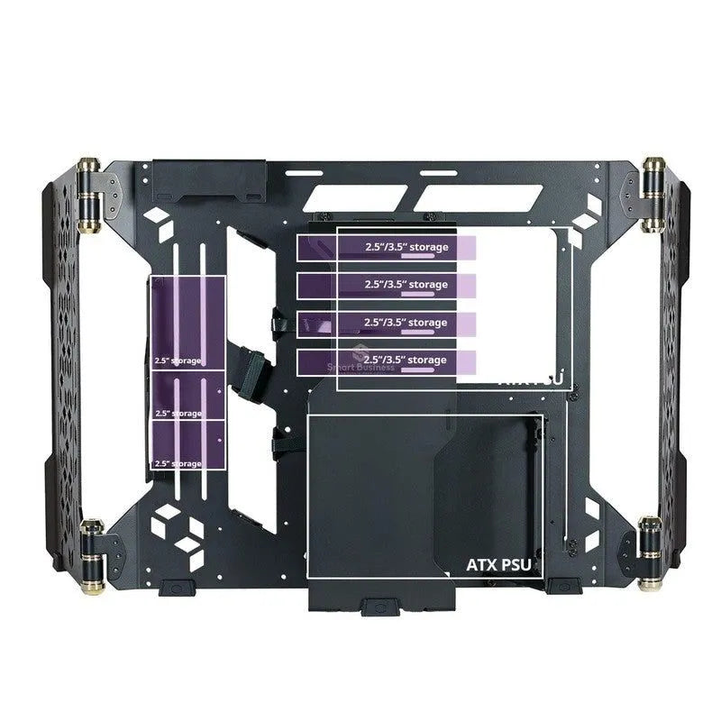 Case Cooler Master Masterframe 700 Sin Fuente Vidrio Templado Usb 3.2/Usb 3.1 (Pn:Mcf-Mf700-Kgnn-S00) - SMART BUSINESS