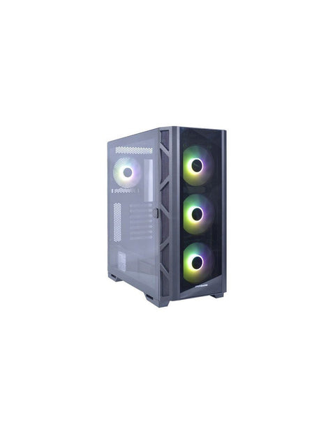 CASE E - ATX, IFORGAME X2, Case sin Fuente, 2xUSB 2.0, 1xUSB 3.0, Audio HD, 4x12CM LED ARGB COOLER, VT frontal y lateral, Medidas: 465 x 225 x 490mm, 2x3.5HDD, 2x2.5SDD interno IFORGAME-X2 - SMART BUSINESS