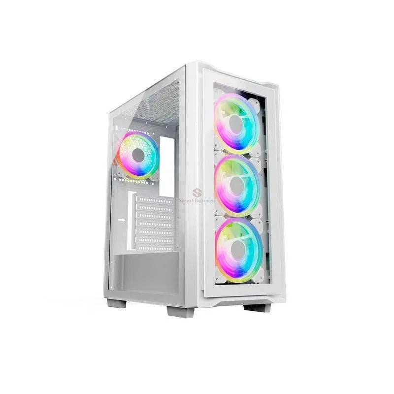 Case Gamer Halion Titan 103 Super White 600W Vtrgb - SMART BUSINESS