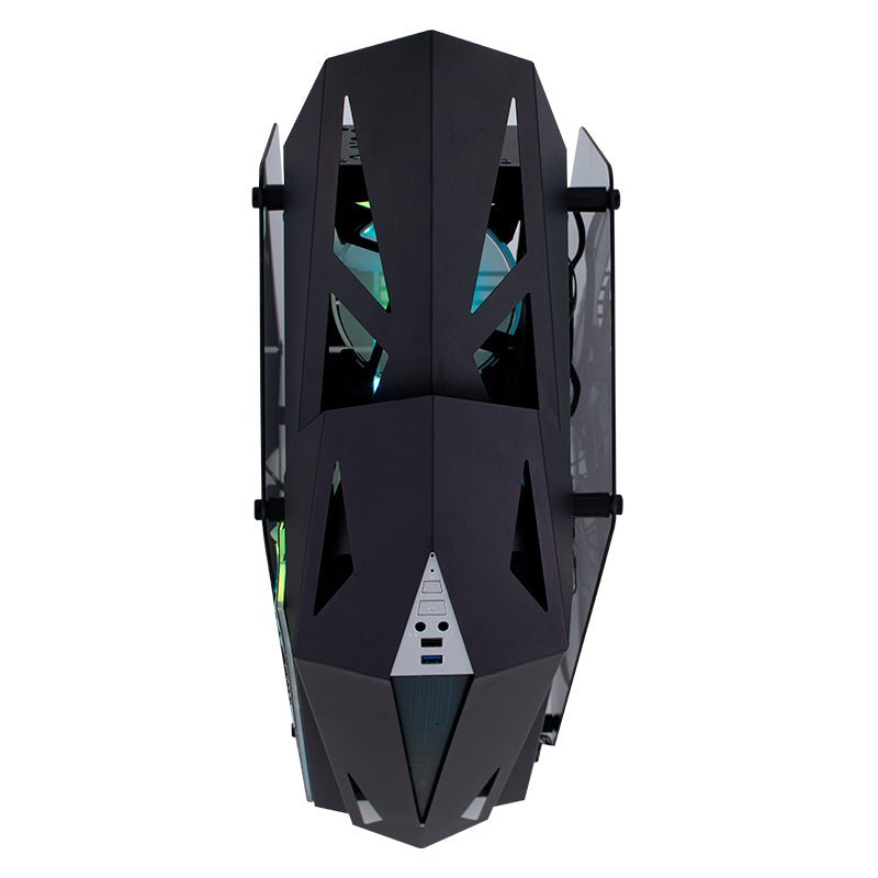 CASE GAMER TEROS TE - 1314G, MID TOWER, USB 3.0 / USB 2.0, AUDIO, VENTILADOR ARGB, NEGRO TE-1314G - SMART BUSINESS