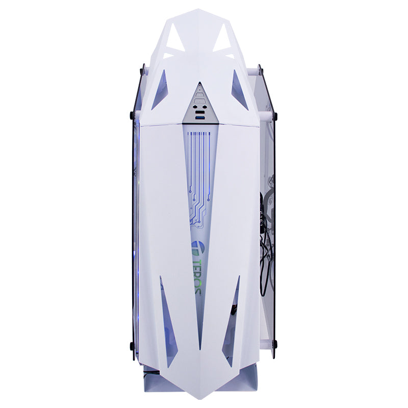 Case gamer TEROS TE-1316G, Mid Tower, USB 3.0 / USB 2.0, audio, ventilador ARGB, negro - SMART BUSINESS