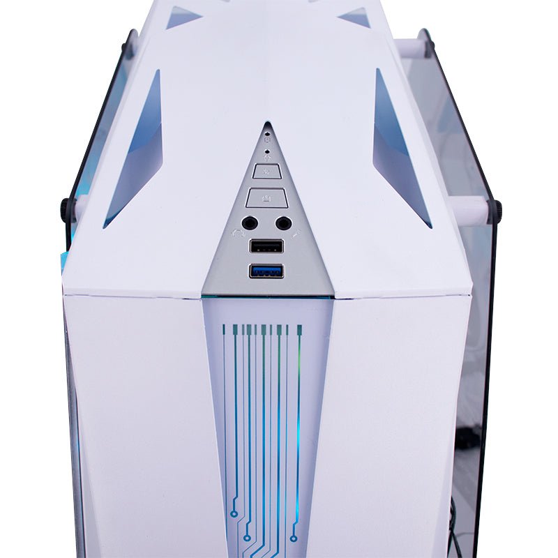 CASE GAMER TEROS TE - 1316G, MID TOWER, USB 3.0 / USB 2.0, AUDIO, VENTILADOR ARGB, NEGRO TE-1316G - SMART BUSINESS