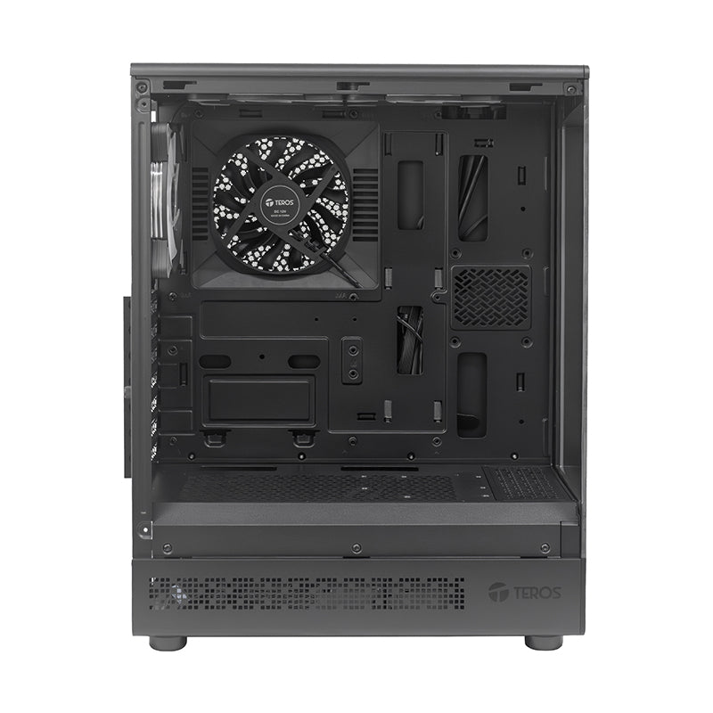 CASE GAMER TEROS TE - 1321G, MID TOWER, USB 3.0 / USB 2.0, AUDIO, VENTILADOR ARGB, NEGRO TE-1321G - SMART BUSINESS