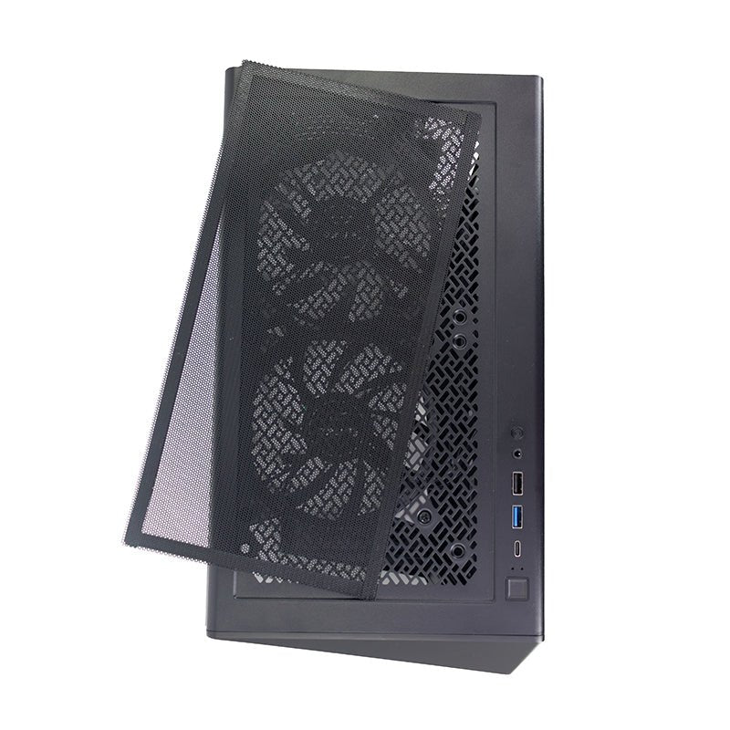 CASE GAMER TEROS TE - 1321G, MID TOWER, USB 3.0 / USB 2.0, AUDIO, VENTILADOR ARGB, NEGRO TE-1321G - SMART BUSINESS