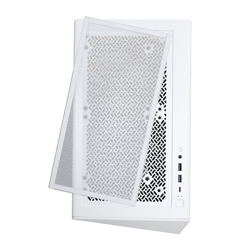 CASE GAMER TEROS TE - 1322G, MID TOWER, USB 3.0 / USB 2.0, AUDIO, VENTILADOR ARGB, BLANCO TE-1322G - SMART BUSINESS