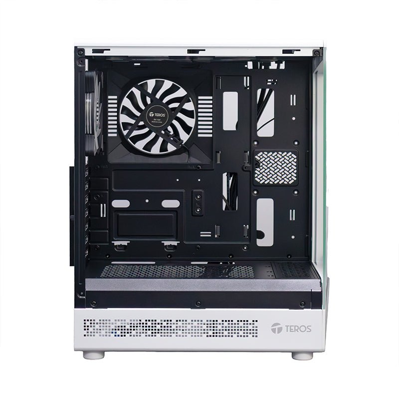 CASE GAMER TEROS TE - 1322G, MID TOWER, USB 3.0 / USB 2.0, AUDIO, VENTILADOR ARGB, BLANCO TE-1322G - SMART BUSINESS