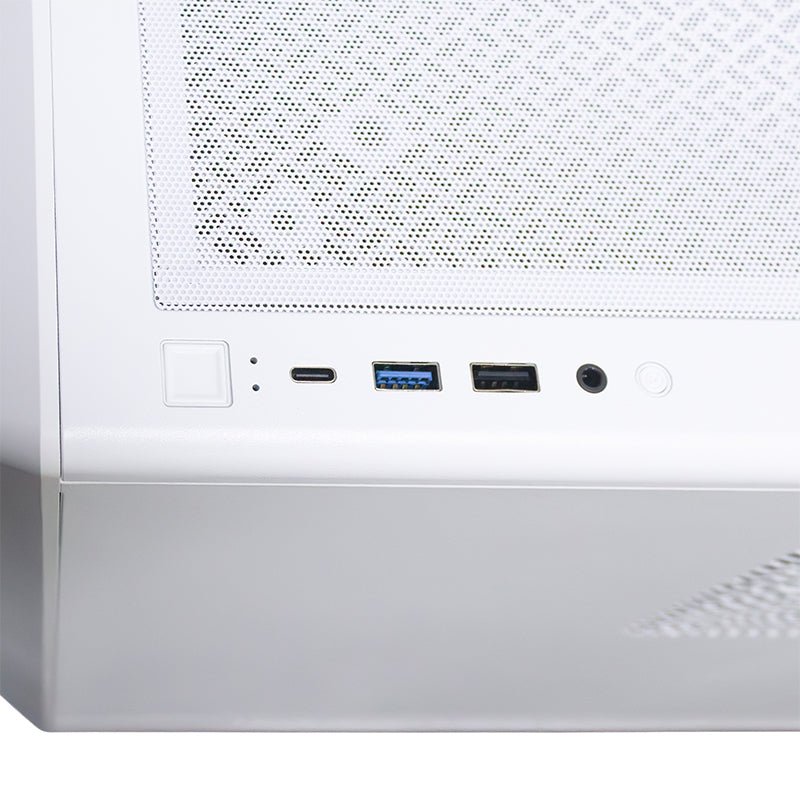 CASE GAMER TEROS TE - 1322G, MID TOWER, USB 3.0 / USB 2.0, AUDIO, VENTILADOR ARGB, BLANCO TE-1322G - SMART BUSINESS