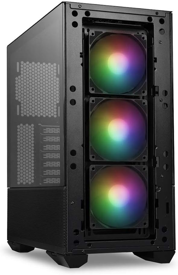 CASE LIAN LI LANCOOL II MESH C BLACK ARGB, 2 VIDRIO  TEMPLADO, USB TIPO - C (RGB - X)  RGB-X - SMART BUSINESS