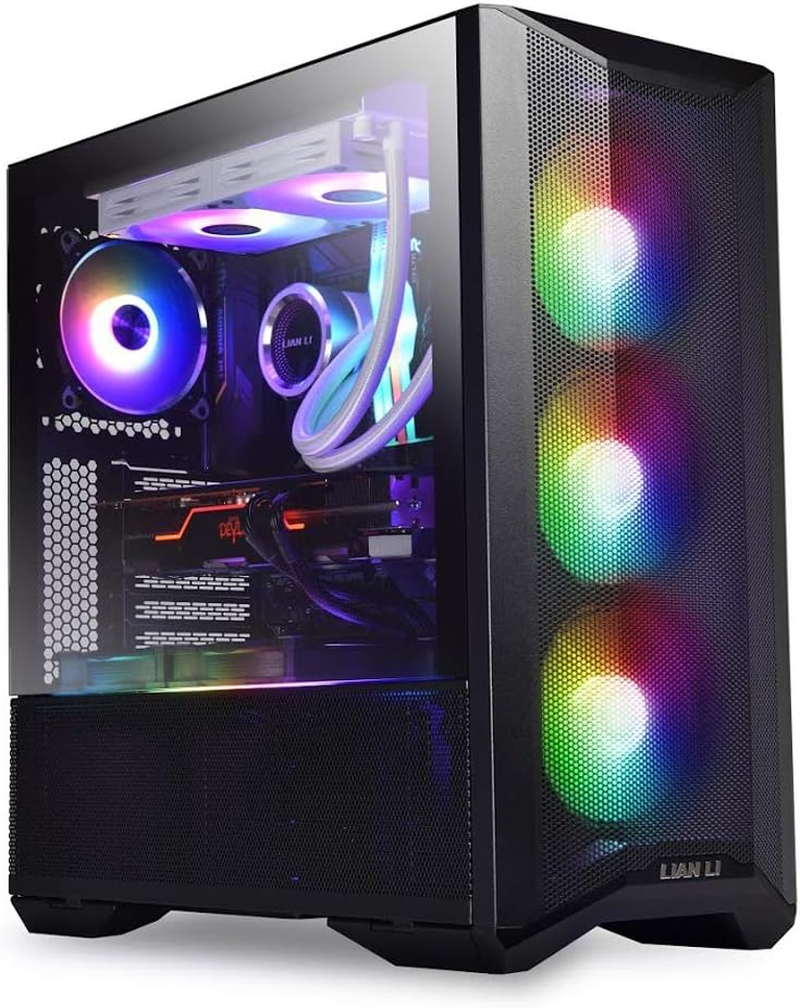CASE LIAN LI LANCOOL II MESH C BLACK ARGB, 2 VIDRIO  TEMPLADO, USB TIPO - C (RGB - X)  RGB-X - SMART BUSINESS