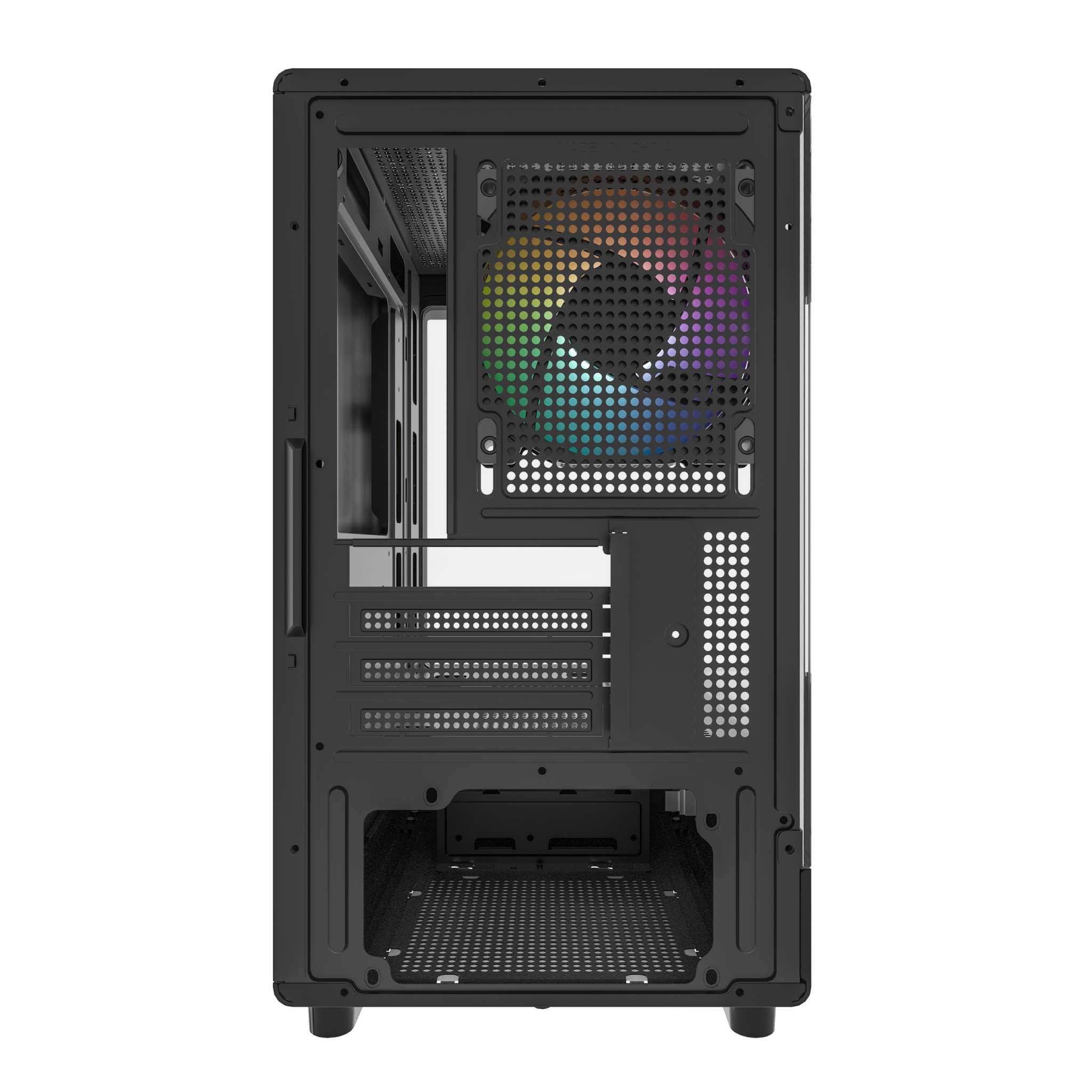 CASE MATX FISH, DIAMOND R2M NEGRO, Case sin Fuente, 1xUSB 2.0, 1xUSB 3.0, 1xTRRS, VT frontal y lateral, CHASIS superior y posterior., Medidas: 345 x 218 x 400mm, 2x3.5HDD, 1x2.5SDD interno DIAMOND-R2M-BL - SMART BUSINESS