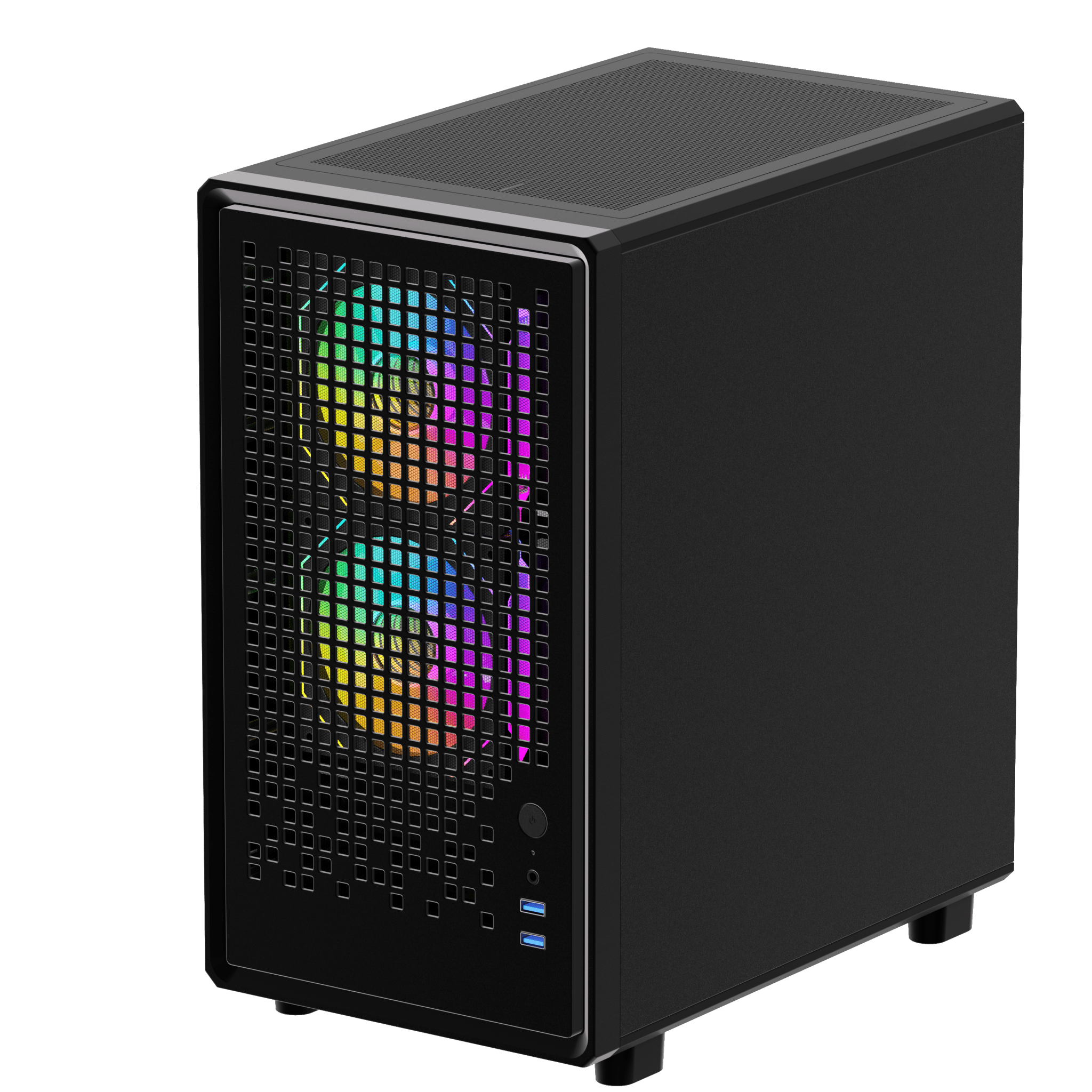 CASE MATX WIND SHELL G2, Case sin Fuente, 2xUSB 3.0, 1xTRRS, VT lateral, Malla frontal, CHASIS superior, delantero, posterior, Medidas: 352 x 220 x 400mm, 1x3.5HDD, 2x2.5SDD interno SHELL-G2 - SMART BUSINESS