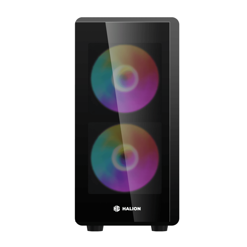 CASE MICRO ATX LUNA P25, Case sin Fuente, USB 3.0 x1, USB 2.0 x1, TRRS (AUDIO& MIC) X 1, 03 Ventiladores Luz LED RGB, VT lateral y frontal, Medidas: 335 x 192 x 391mm, 1x3.5HDD, 2x2.5SDD interno LUNA-P25 - SMART BUSINESS