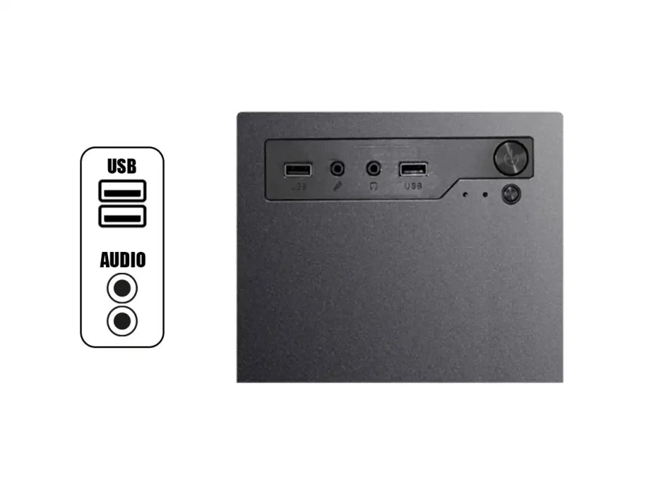 CASE MICRO ATX NOVA T12, FUENTE 600W, 2xUSB 2.0, Audio, Micrófono, Medidas: 278 x 165 x 350mm, 2x3.5HDD, 2x2.5SDD interno NOVA-T12 - SMART BUSINESS