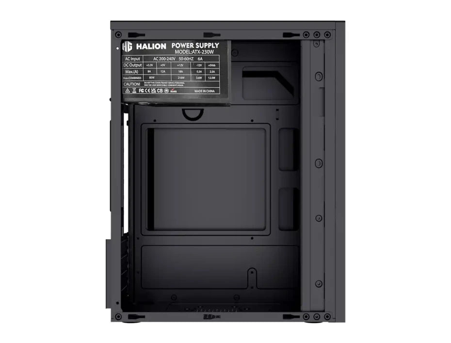 CASE MICRO ATX NOVA T22, FUENTE 600W, 2xUSB 2.0, Audio, Micrófono, Medidas: 270 x 163 x 340mm, 2x3.5HDD, 1x2.5SDD interno NOVA-T22 - SMART BUSINESS