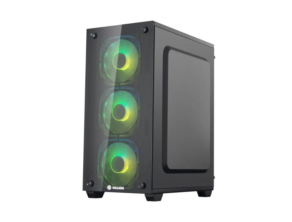 CASE MICRO ATX RAGNAROK 323, FUENTE 550W, 2xUSB 2.0, 1xUSB 3.0, Audio HD, Micrófono HD, 4x12CM LED RGB COOLER, VT frontal y lateral, Medidas: 350 x 190 x 400mm, 3x3.5HDD, 1x2.5SDD interno RAGNAROK-323 - SMART BUSINESS