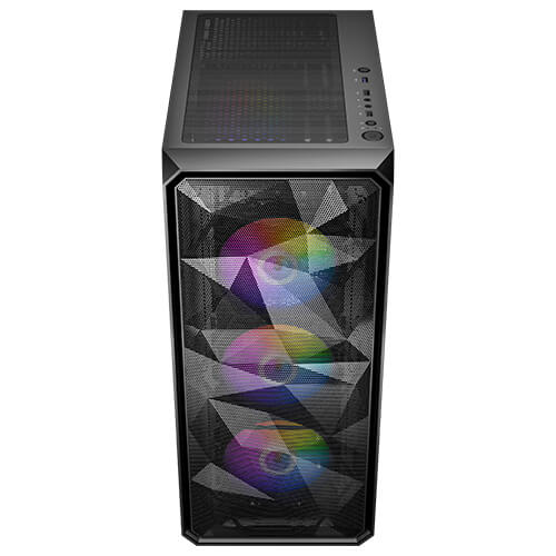 CASE Mid - Tower Antec AX83 EXTREME con 4 Ventiladores RGB Fijos, Panel Frontal de Malla, Vidrio Templado, Soporte ATX 0-761345-10042-7 - SMART BUSINESS