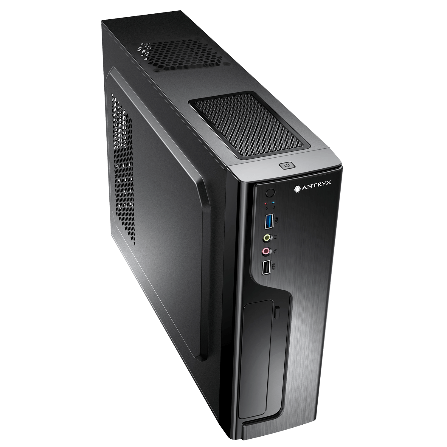 CASE MINI ANTRYX EXTREME XS-120 FUENTE 350W (AC-XS120K-350CP) NEGRO - SMART BUSINESS