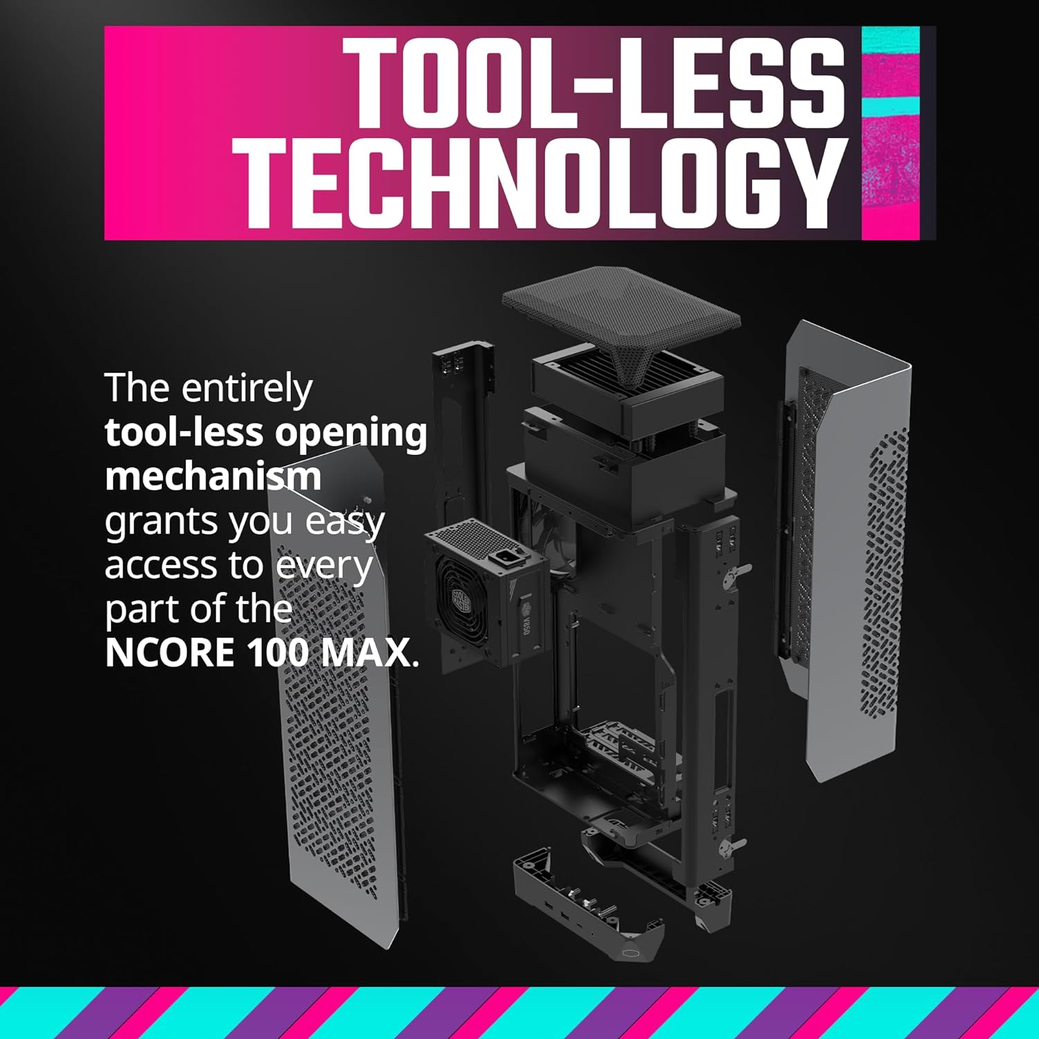 CASE-PC COOLER MASTER NCORE 100 MAX NR100-MNNN85-SL0 - SMART BUSINESS