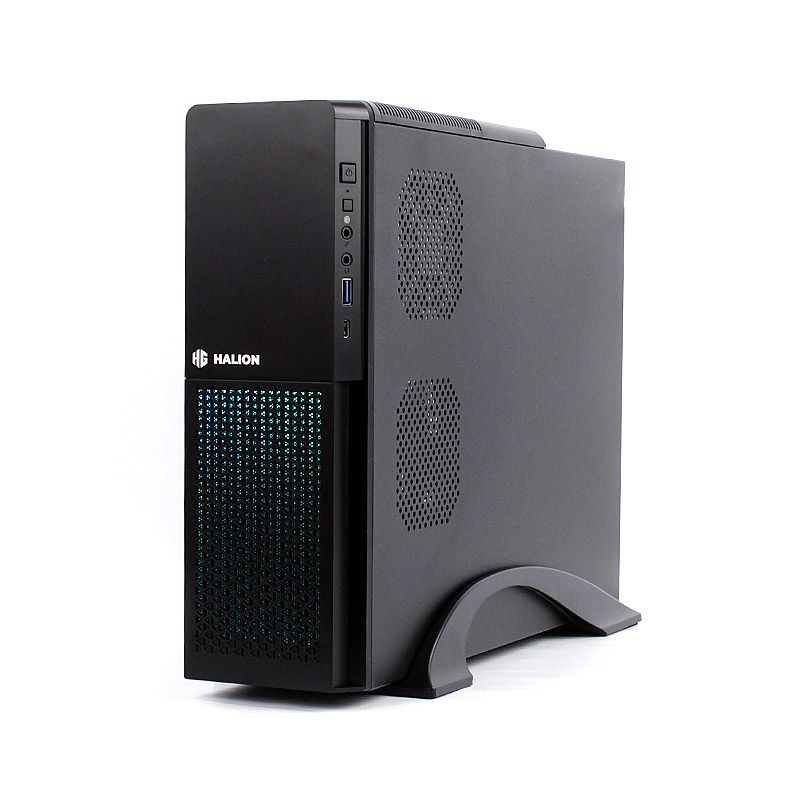 CASE SLIM HALION SUPRA-PRO S613 350W USB3.0 USB-C RGB - SMART BUSINESS