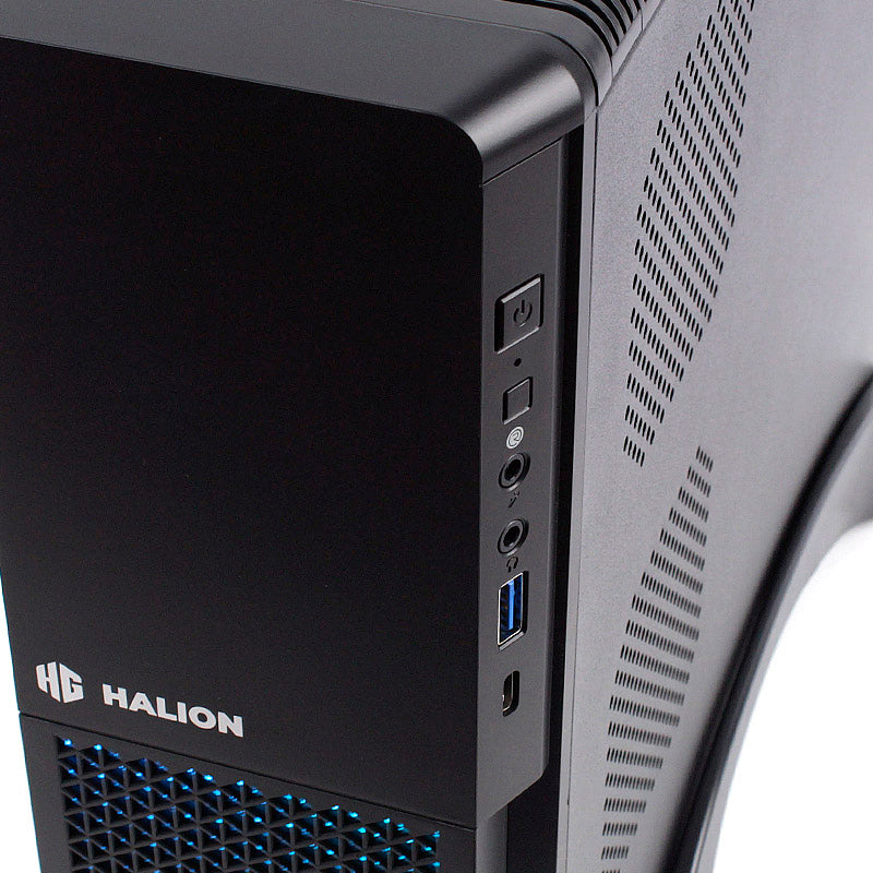 CASE SLIM HALION SUPRA-PRO S613 350W USB3.0 USB-C RGB - SMART BUSINESS