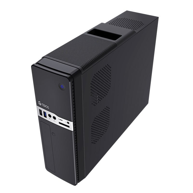 CASE TEROS TE - 1032S, SLIM, 250 W, USB 3.0 / USB 2.0, AUDIO HD, DVD, NEGRO TE-1032S - SMART BUSINESS