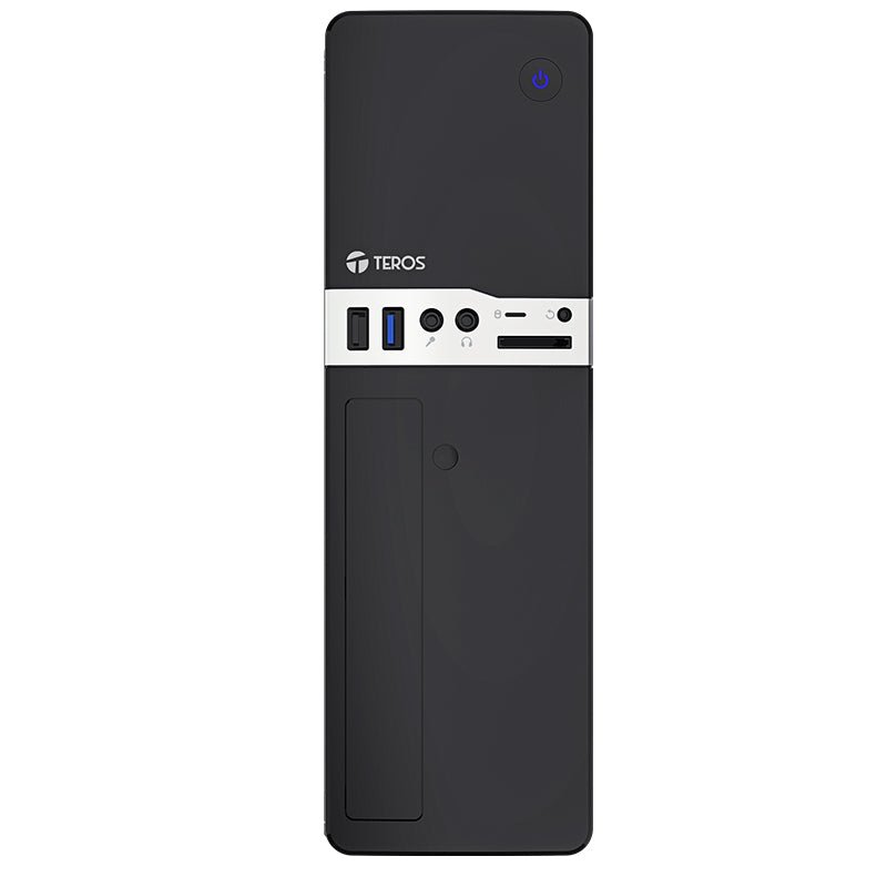 CASE TEROS TE - 1032S, SLIM, 250 W, USB 3.0 / USB 2.0, AUDIO HD, DVD, NEGRO TE-1032S - SMART BUSINESS