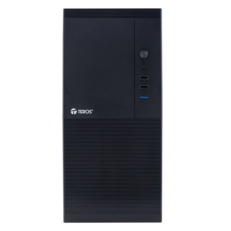 Case TEROS TE-1033S, Mini Tower ATX, 250 W, USB 3.0 / 2.0, audio HD, negro - SMART BUSINESS