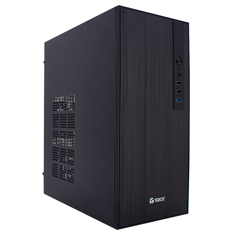 Case TEROS TE-1034S, Mini Tower ATX, 250 W, USB 3.0 / 2.0, audio HD, negro - SMART BUSINESS