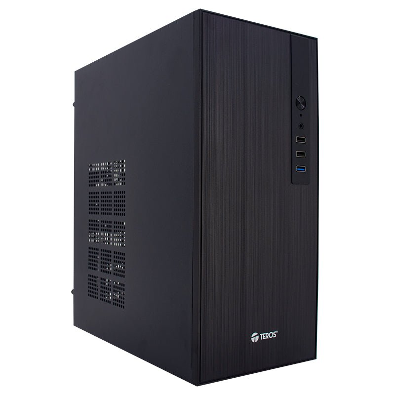 CASE TEROS TE - 1034S, MINI TOWER ATX, 250 W, USB 3.0 / 2.0, AUDIO HD, NEGRO TE-1034S - SMART BUSINESS