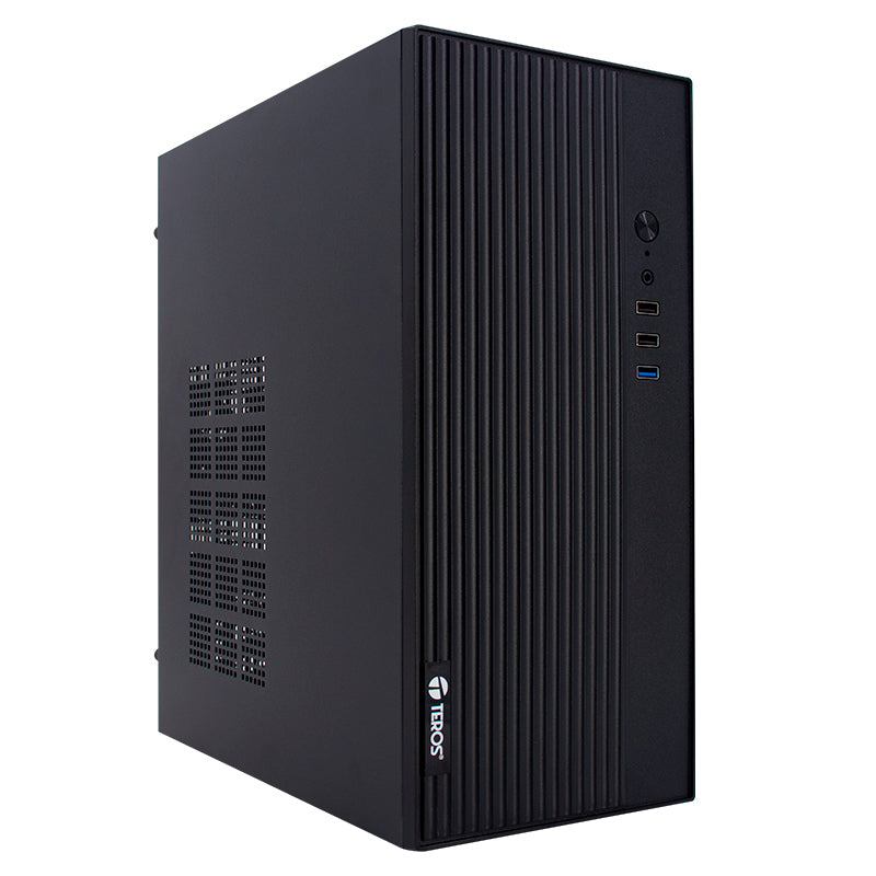 Case TEROS TE-1035S, Mini Tower ATX, 250 W, USB 3.0 / 2.0, audio HD, negro - SMART BUSINESS