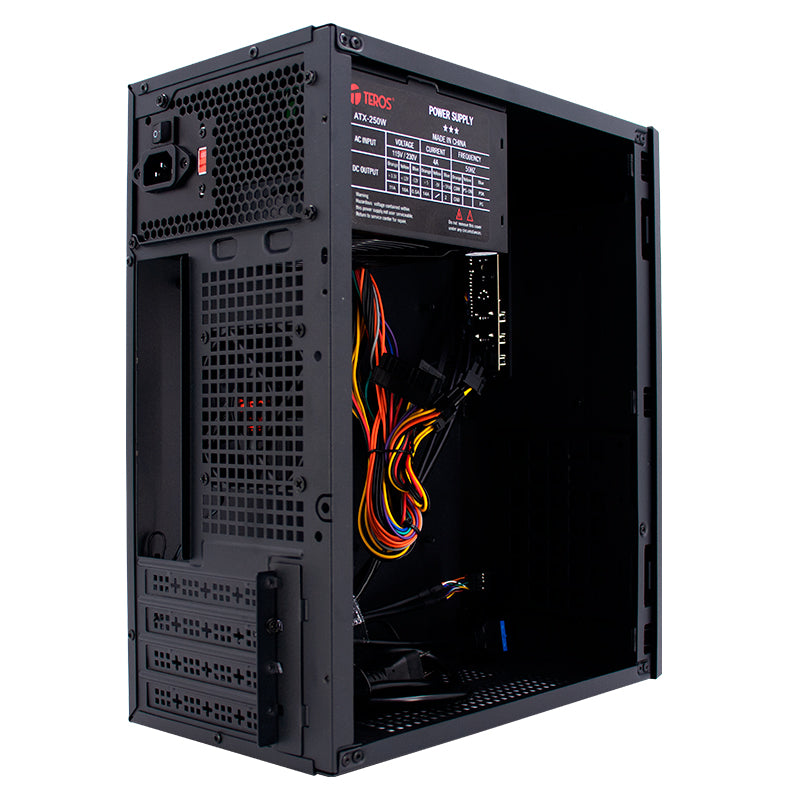 Case TEROS TE-1035S, Mini Tower ATX, 250 W, USB 3.0 / 2.0, audio HD, negro - SMART BUSINESS