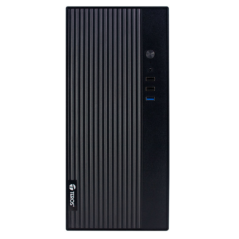 Case TEROS TE-1035S, Mini Tower ATX, 250 W, USB 3.0 / 2.0, audio HD, negro - SMART BUSINESS
