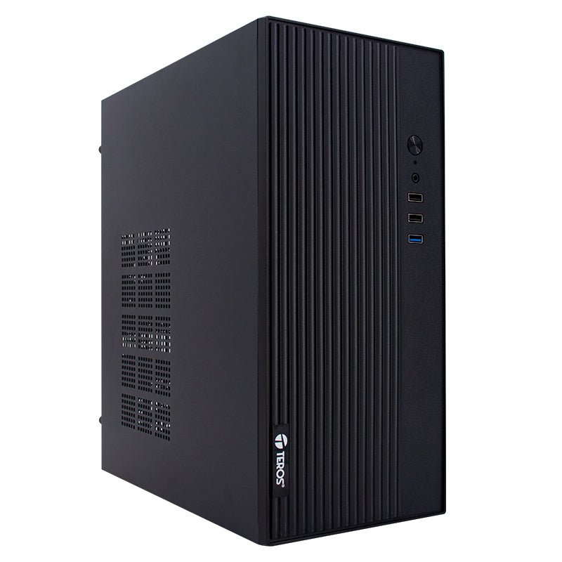 CASE TEROS TE - 1035S, MINI TOWER ATX, 250 W, USB 3.0 / 2.0, AUDIO HD, NEGRO TE-1035S - SMART BUSINESS