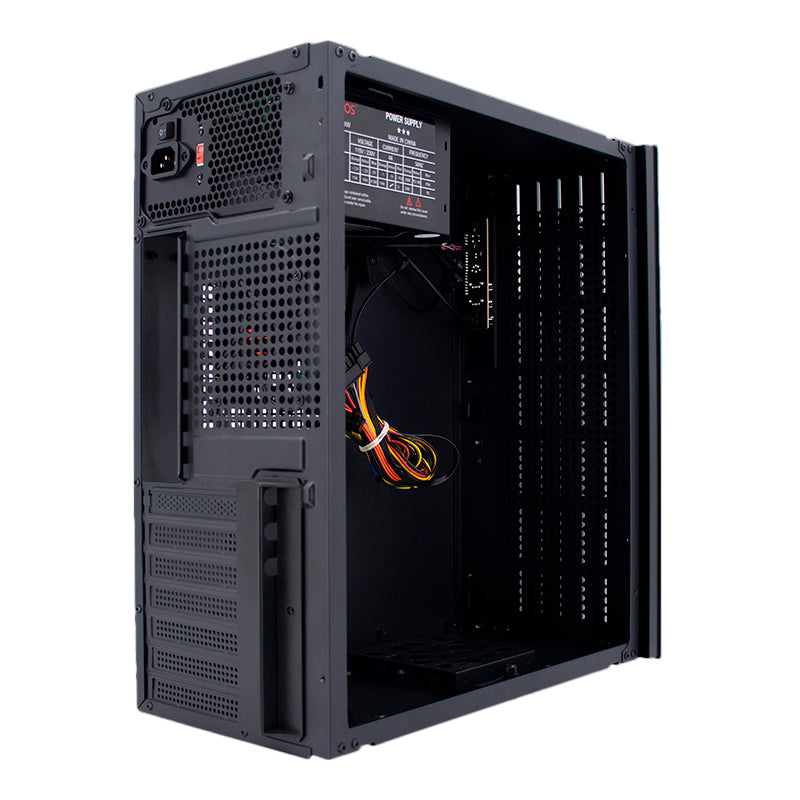 Case TEROS TE-1036S, Factor de forma ATX, 250 W, USB 3.0 / 2.0, audio, negro. - SMART BUSINESS