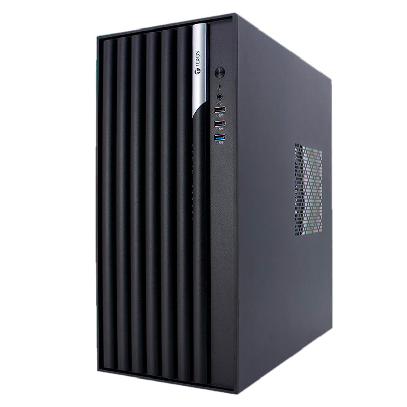 Case TEROS TE-1036S, Factor de forma ATX, 250 W, USB 3.0 / 2.0, audio, negro. - SMART BUSINESS