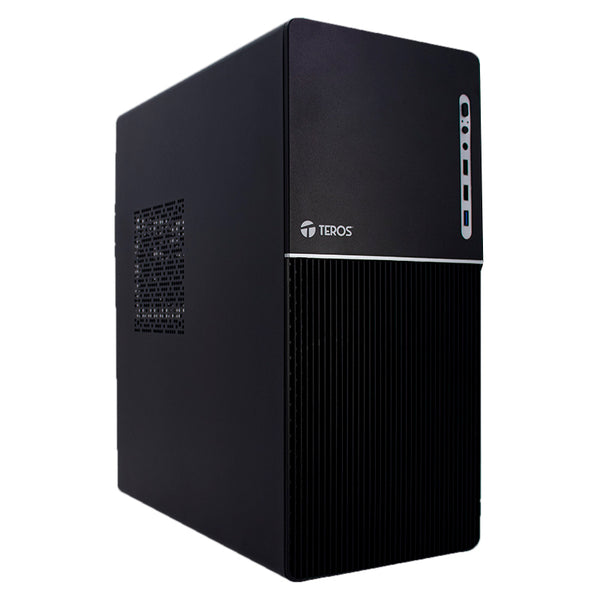 Case TEROS TE-1037S, Factor de forma ATX, 250 W, USB 3.0 / 2.0, audio, negro. - SMART BUSINESS