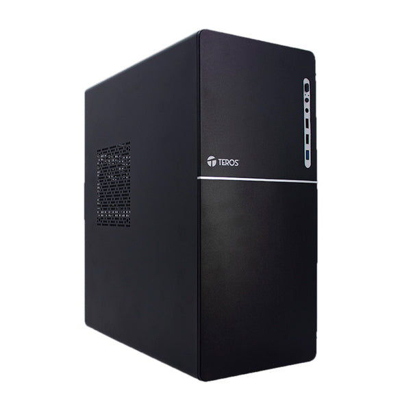 Case TEROS TE-1038S, Factor de forma ATX, 250 W, USB 3.0 / 2.0, audio, negro. - SMART BUSINESS