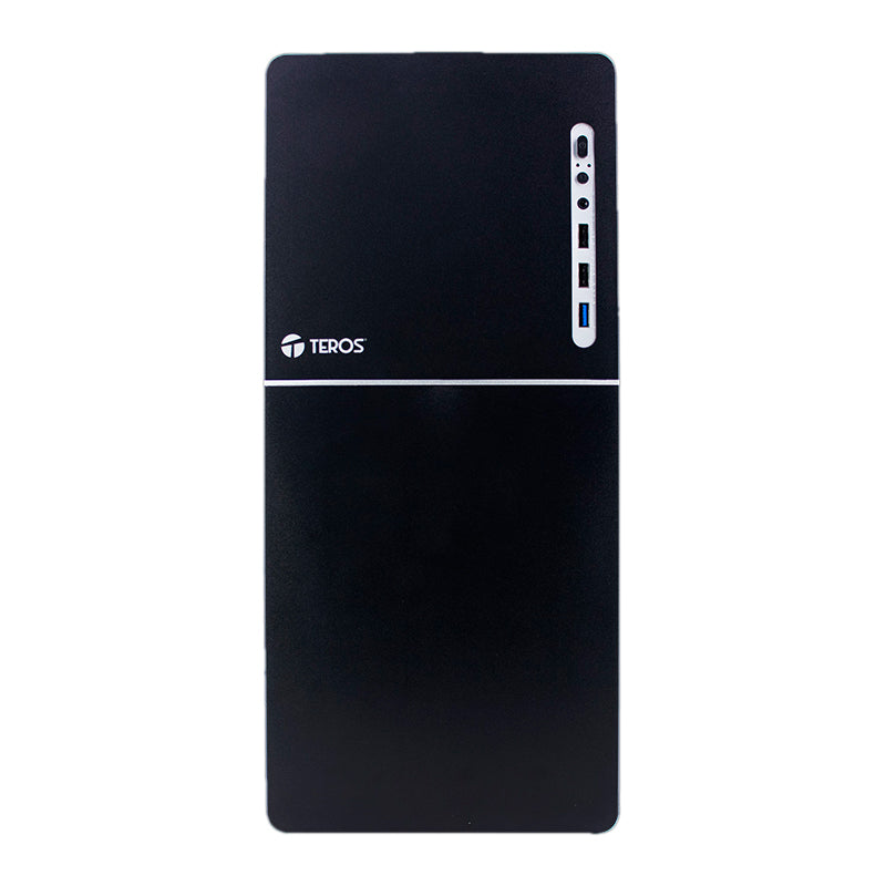 Case TEROS TE-1038S, Factor de forma ATX, 250 W, USB 3.0 / 2.0, audio, negro. - SMART BUSINESS